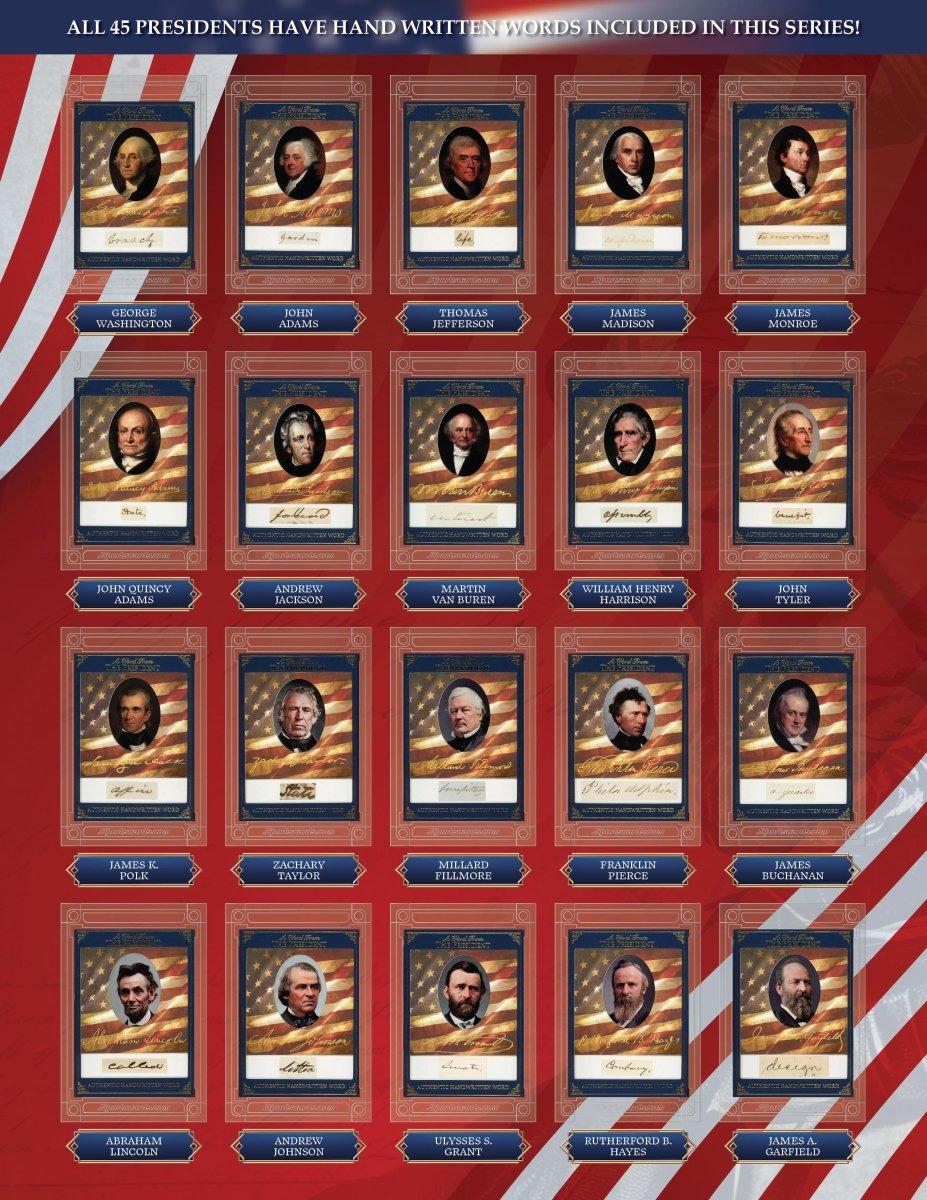2025 A Word From POTUS Case (60 Sealed Boxes) at PristineAuction.com 2025 A Word From POTUS Case (60 Sealed Boxes) at PristineAuction.com