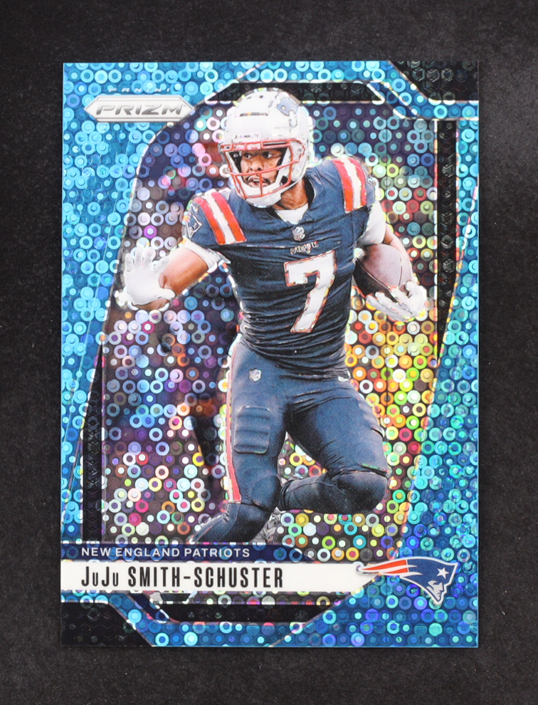 Juju Smith-Schuster 2024 Panini Prizm No Huddle Blue #196 #82/99 at PristineAuction.com Juju Smith-Schuster 2024 Panini Prizm No Huddle Blue #196 #82/99 at PristineAuction.com