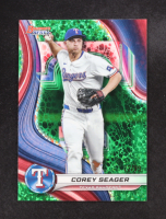 Corey Seager 2024 Topps Bowman's Best Green Refractors #67 #72/99 at PristineAuction.com