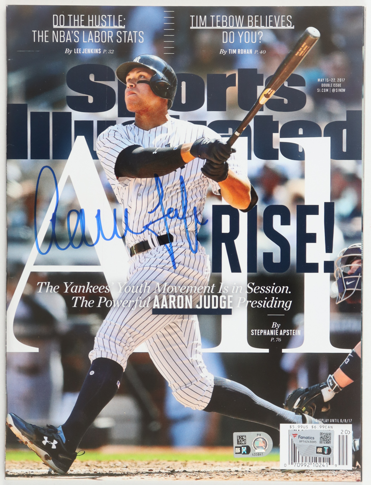 Aaron Judge Signed 2017 Sports Illustrated Magazine (MLB & Fanatics) at PristineAuction.com Aaron Judge Signed 2017 Sports Illustrated Magazine (MLB & Fanatics) at PristineAuction.com