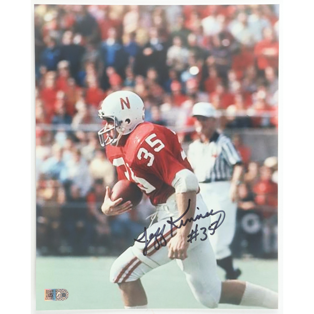 Jeff Kinney Signed Nebraska Cornhuskers 8x10 Photo (AIV) at PristineAuction.com