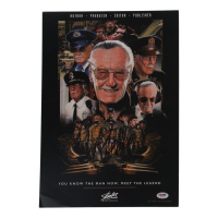 Stan Lee Signed Marvel 12x16.5 Poster (PSA) at PristineAuction.com