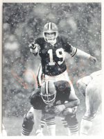 Bernie Kosar Signed Browns 29x39 Canvas Photo Inscribed (Beckett) at PristineAuction.com