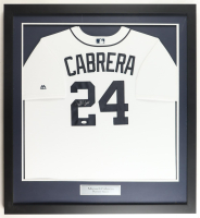 Miguel Cabrera Signed Custom Framed Jersey Display (JSA) at PristineAuction.com