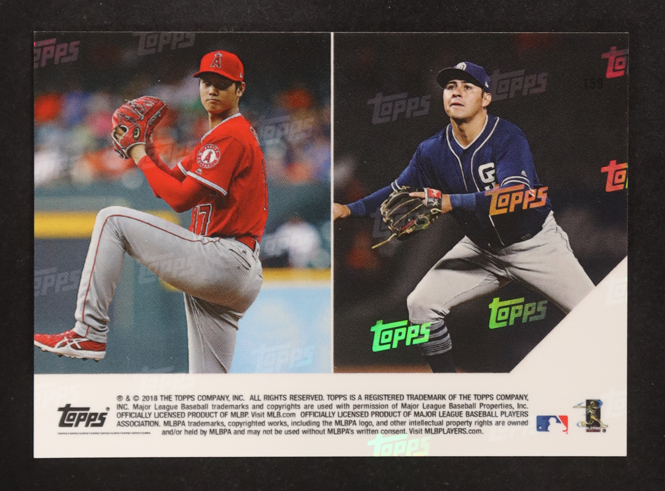 Shohei Ohtani / Christian Villanueva 2018 Topps Now #159 RC at PristineAuction.com Shohei Ohtani / Christian Villanueva 2018 Topps Now #159 RC at PristineAuction.com
