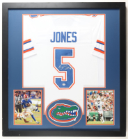 Emory Jones Signed Custom Framed Jersey Display with Photos (PSA) at PristineAuction.com