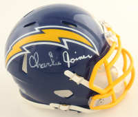 Charlie Joiner Signed Chargers Speed Mini Helmet (JSA) at PristineAuction.com