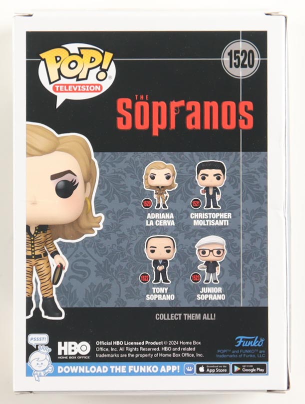 Drea de Matteo Signed "The Sopranos" #1520 Adriana La Cerva Funko Pop! Vinyl Figure (Beckett) at PristineAuction.com Drea de Matteo Signed "The Sopranos" #1520 Adriana La Cerva Funko Pop! Vinyl Figure (Beckett) at PristineAuction.com
