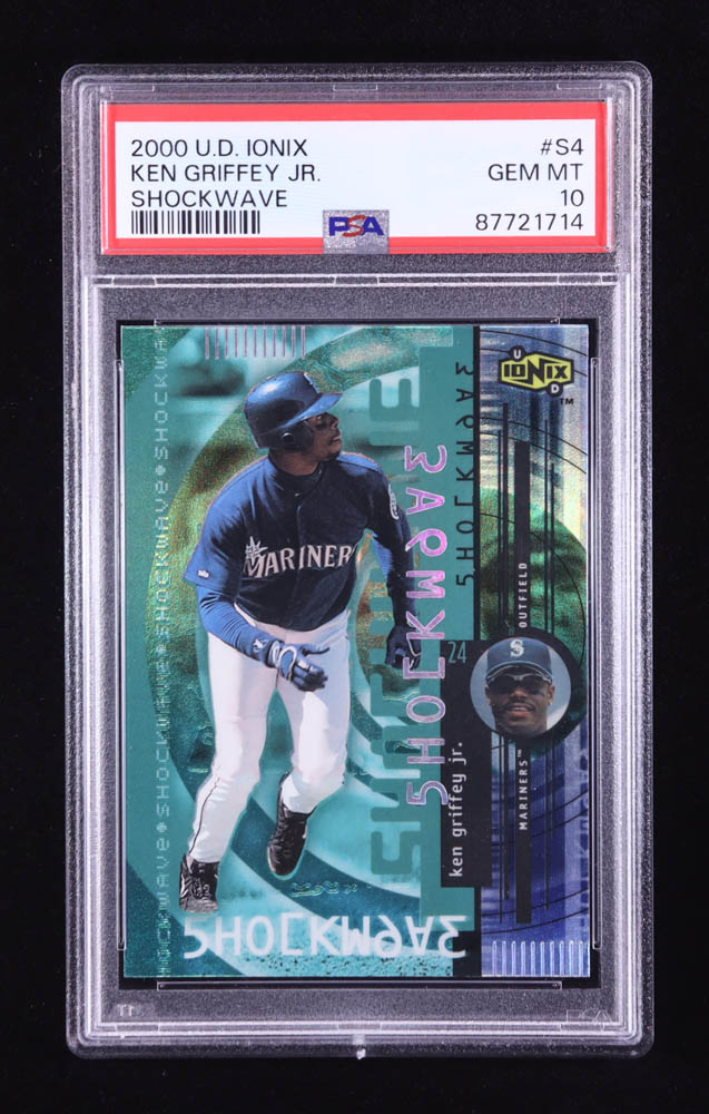 Ken Griffey Jr. 2000 UD Ionix Shockwave #S4 (PSA 10) at PristineAuction.com Ken Griffey Jr. 2000 UD Ionix Shockwave #S4 (PSA 10) at PristineAuction.com