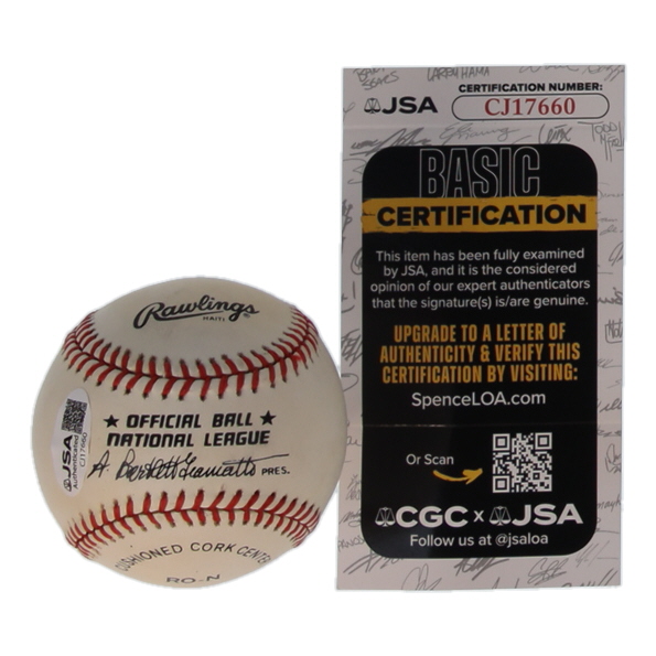 Johnny Bench Signed ONL Baseball (JSA) at PristineAuction.com Johnny Bench Signed ONL Baseball (JSA) at PristineAuction.com