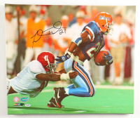Fred Taylor Signed Florida Gators Custom Framed Serigraph on Canvas Display (PSA) at PristineAuction.com