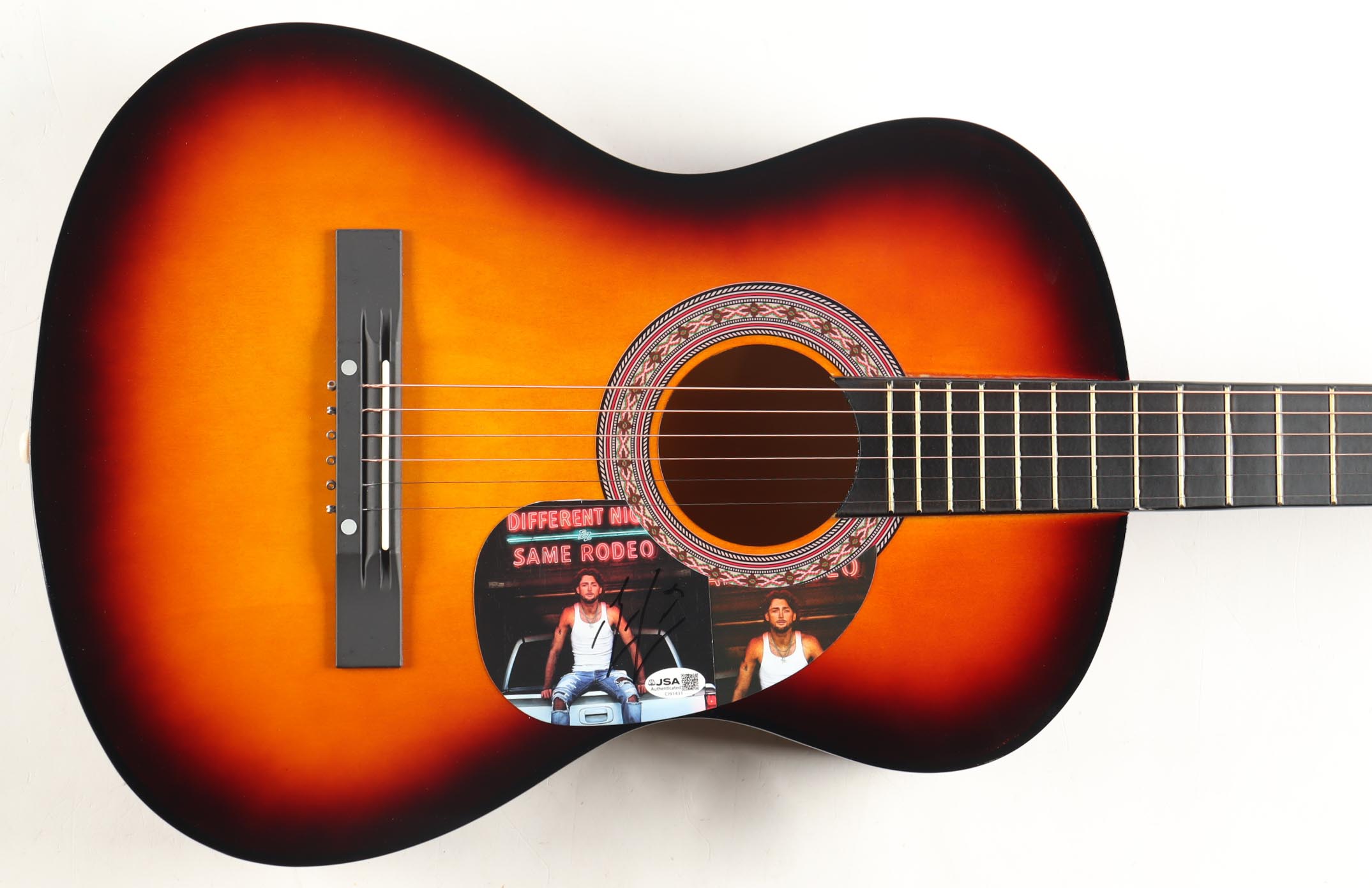 Bailey Zimmerman Guitar with Signed Custom Insert Pickguard (JSA) at PristineAuction.com Bailey Zimmerman Guitar with Signed Custom Insert Pickguard (JSA) at PristineAuction.com