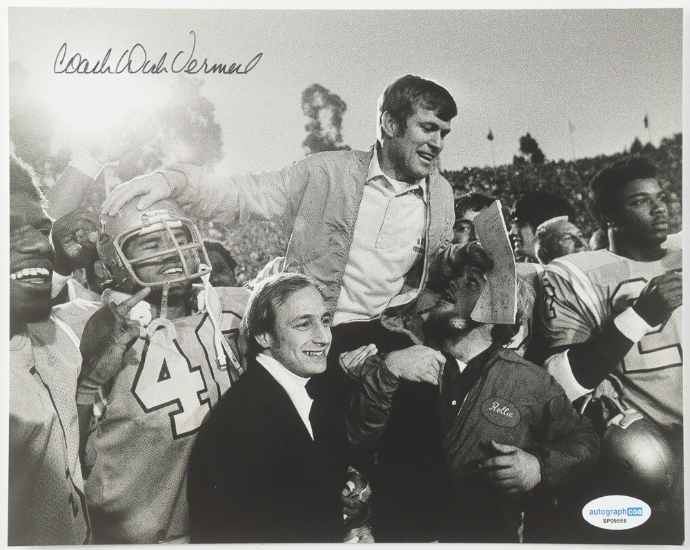 Dick Vermeil Signed UCLA Bruins 8x10 Photo Inscribed "Coach" (ACOA) at PristineAuction.com Dick Vermeil Signed UCLA Bruins 8x10 Photo Inscribed "Coach" (ACOA) at PristineAuction.com