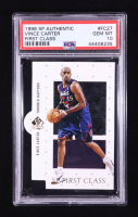 Vince Carter 1998-99 SP Authentic First Class #FC27 RC (PSA 10) at PristineAuction.com