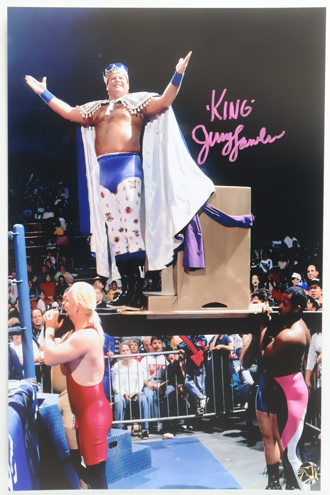 Jerry "King" Lawler Signed WWE 11x17 Photo (Authentic Ink) at PristineAuction.com Jerry "King" Lawler Signed WWE 11x17 Photo (Authentic Ink) at PristineAuction.com