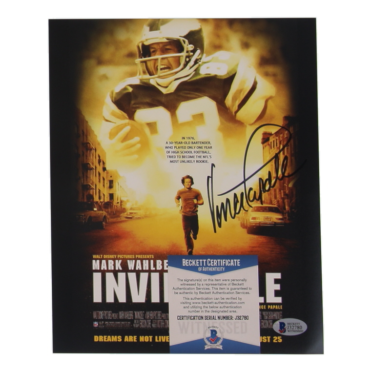 Vince Papale Signed "Invincible" 8x10 Poster (Beckett) at PristineAuction.com Vince Papale Signed "Invincible" 8x10 Poster (Beckett) at PristineAuction.com