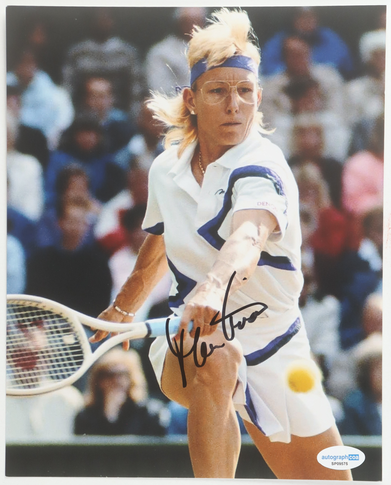 Martina Navratilova Signed 8x10 Photo (ACOA) at PristineAuction.com Martina Navratilova Signed 8x10 Photo (ACOA) at PristineAuction.com