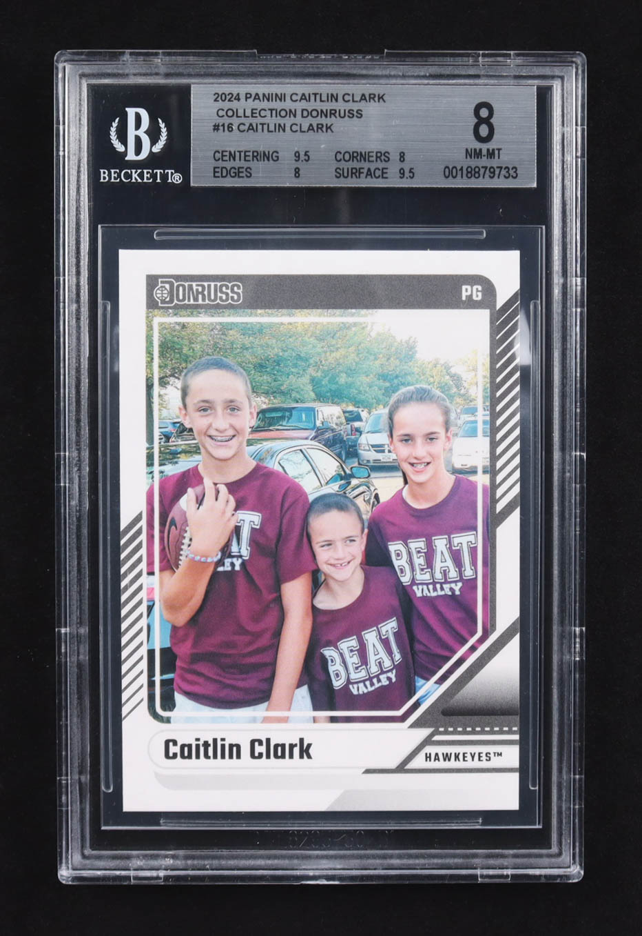 Cailtin Clark 2024 Panini Donruss Clark Collection #16 RC (BGS 8) at PristineAuction.com Cailtin Clark 2024 Panini Donruss Clark Collection #16 RC (BGS 8) at PristineAuction.com