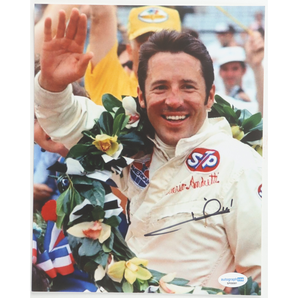Mario Andretti Signed 8x10 Photo (ACOA) at PristineAuction.com
