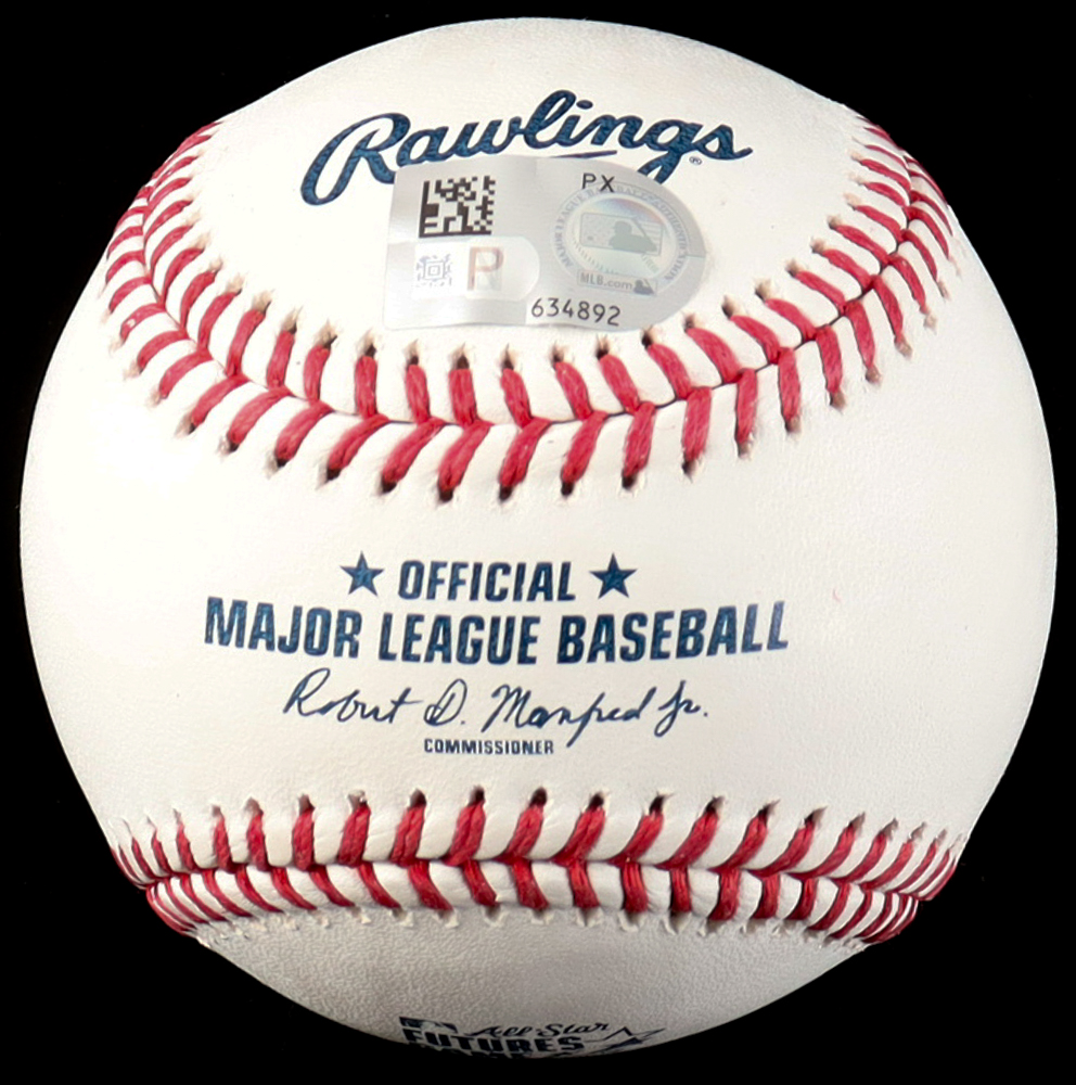 Leo De Vries Signed 2025 Futures Game Logo OML Baseball (MLB) at PristineAuction.com Leo De Vries Signed 2025 Futures Game Logo OML Baseball (MLB) at PristineAuction.com