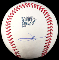 Leo De Vries Signed 2025 Futures Game Logo OML Baseball (MLB) at PristineAuction.com