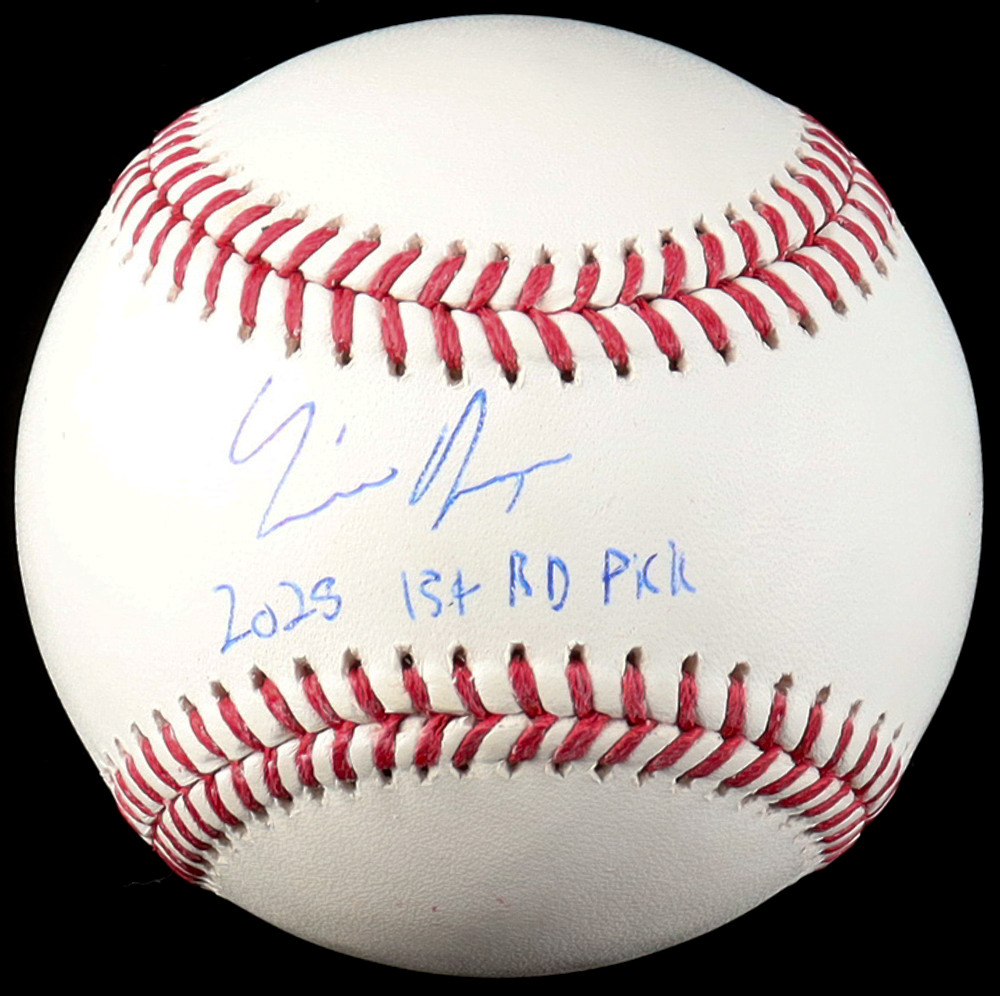 Liam Doyle Signed OML Baseball Inscribed "2025 1st Rd Pick" (MLB) at PristineAuction.com Liam Doyle Signed OML Baseball Inscribed "2025 1st Rd Pick" (MLB) at PristineAuction.com