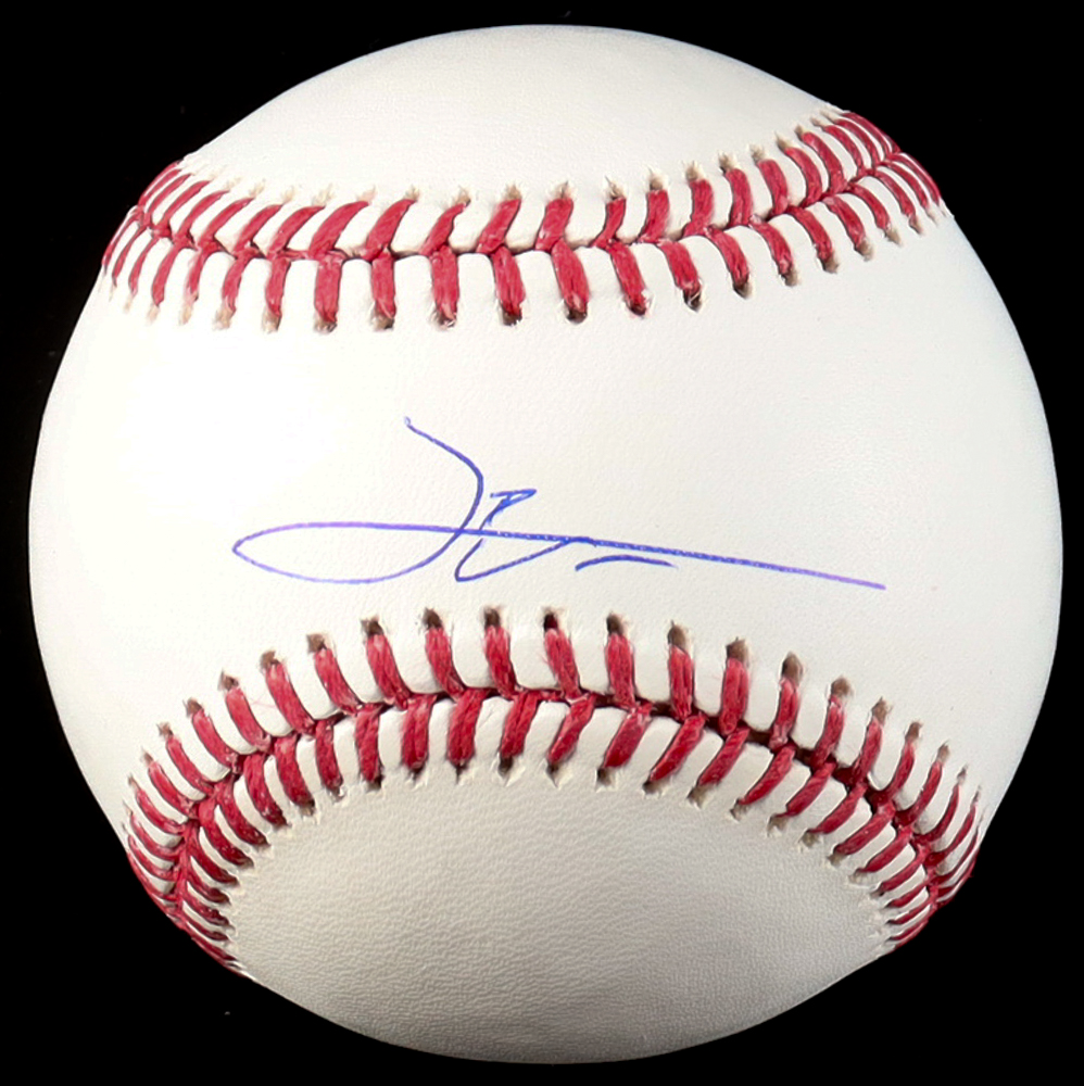 Leo De Vries Signed 2025 Futures Game Logo OML Baseball (MLB) at PristineAuction.com Leo De Vries Signed 2025 Futures Game Logo OML Baseball (MLB) at PristineAuction.com