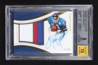 Harry Carson 2018 Panini Immaculate Collection Premium Patch Autographs #PP-HC #11/99 (BGS 8 | Autograph Graded BGS 10) at PristineAuction.com