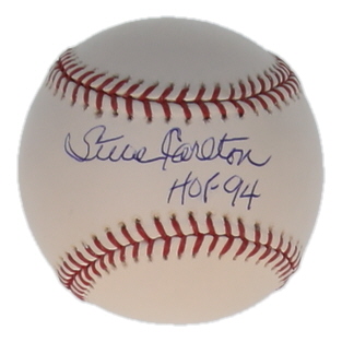Steve Carlton Signed OML Baseball Inscribed "HOF 94" (JSA) at PristineAuction.com Steve Carlton Signed OML Baseball Inscribed "HOF 94" (JSA) at PristineAuction.com