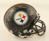Steelers Mini Helmet Signed By (4) With Joe Greene, Dwight White, L.C. Greenwood & Ernie Holmes (Schwartz) at PristineAuction.com