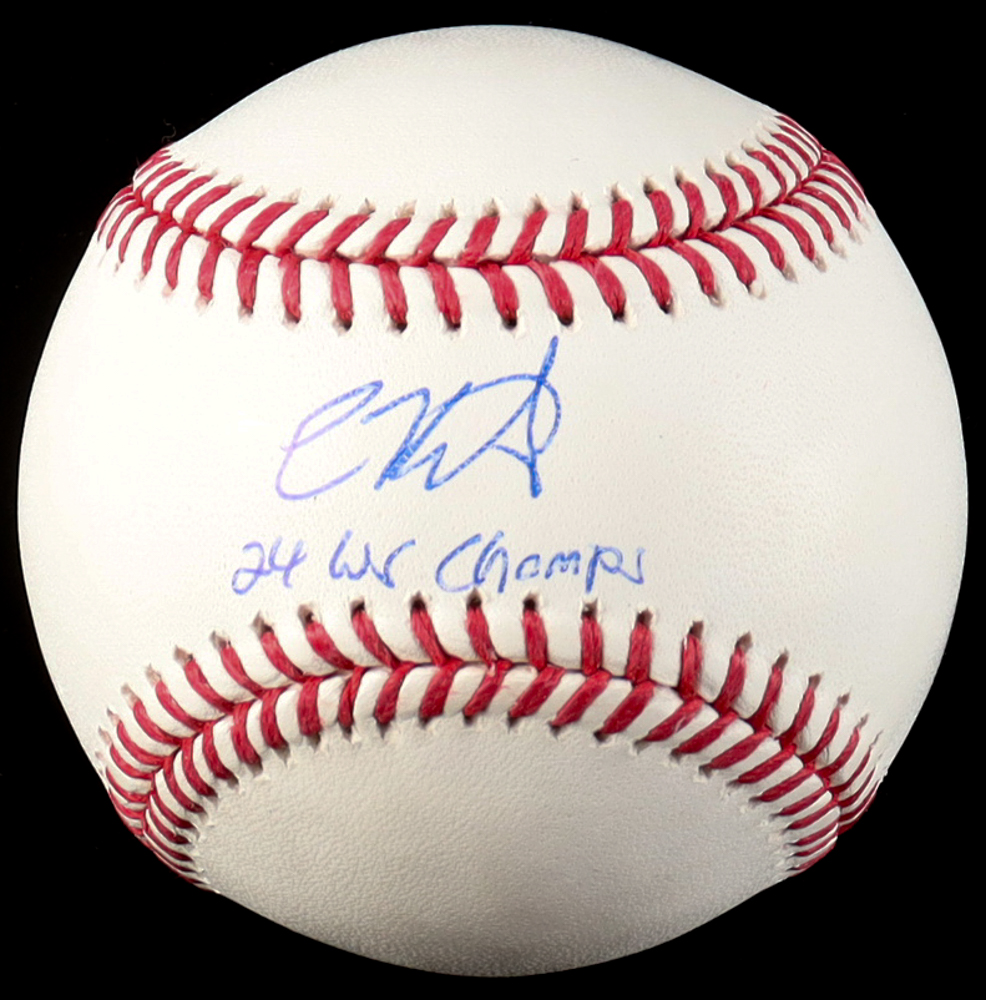 Enrique "Kike" Hernandez Signed OML Baseball Inscribed "24 WS Champs" (MLB) at PristineAuction.com Enrique "Kike" Hernandez Signed OML Baseball Inscribed "24 WS Champs" (MLB) at PristineAuction.com