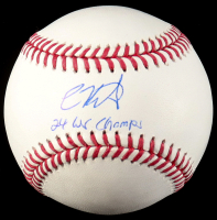 Enrique "Kike" Hernandez Signed OML Baseball Inscribed "24 WS Champs" (MLB) at PristineAuction.com