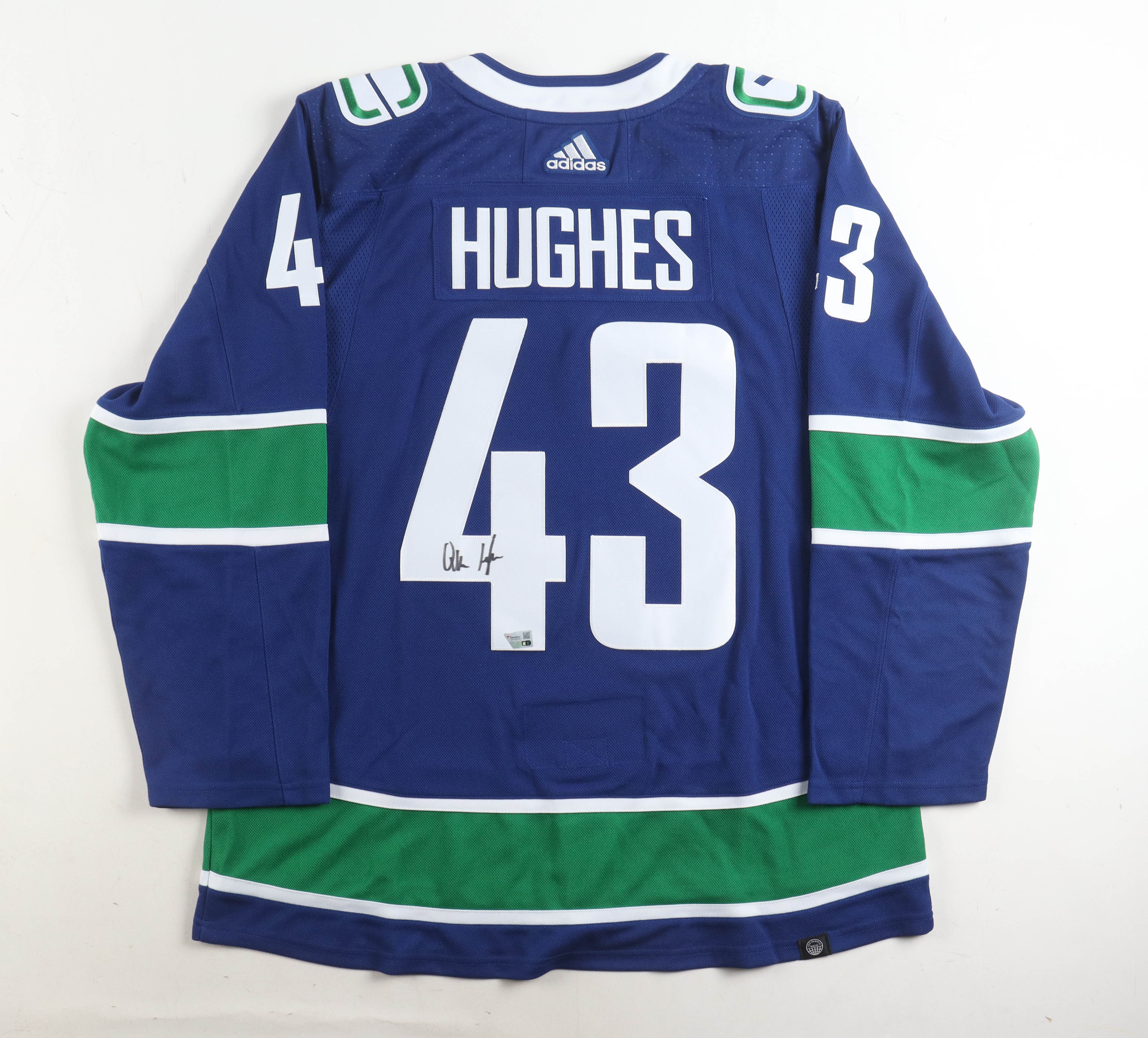 Quinn Hughes Signed Canucks Adidas Authentic Jersey (Fanatics) at PristineAuction.com Quinn Hughes Signed Canucks Adidas Authentic Jersey (Fanatics) at PristineAuction.com