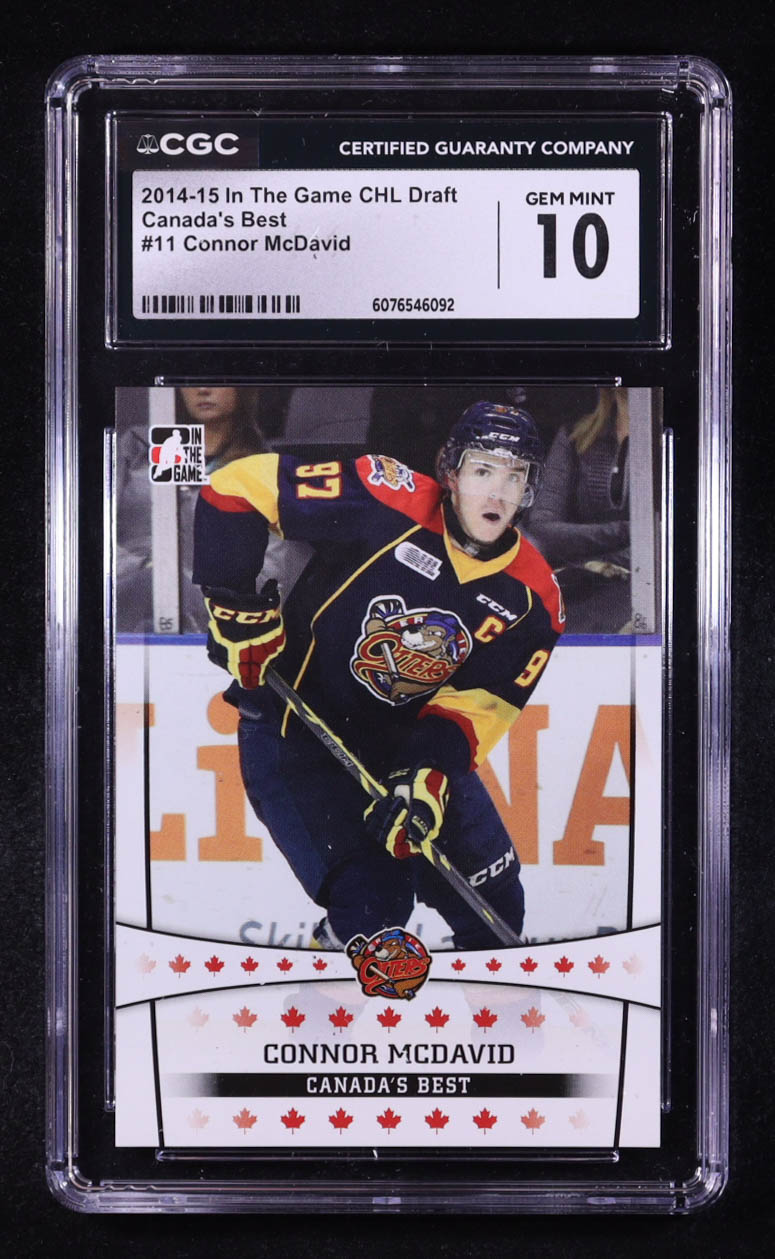 Connor McDavid 2014 ITG CHL Draft Canada's Best #11 RC (CGC 10) at PristineAuction.com Connor McDavid 2014 ITG CHL Draft Canada's Best #11 RC (CGC 10) at PristineAuction.com