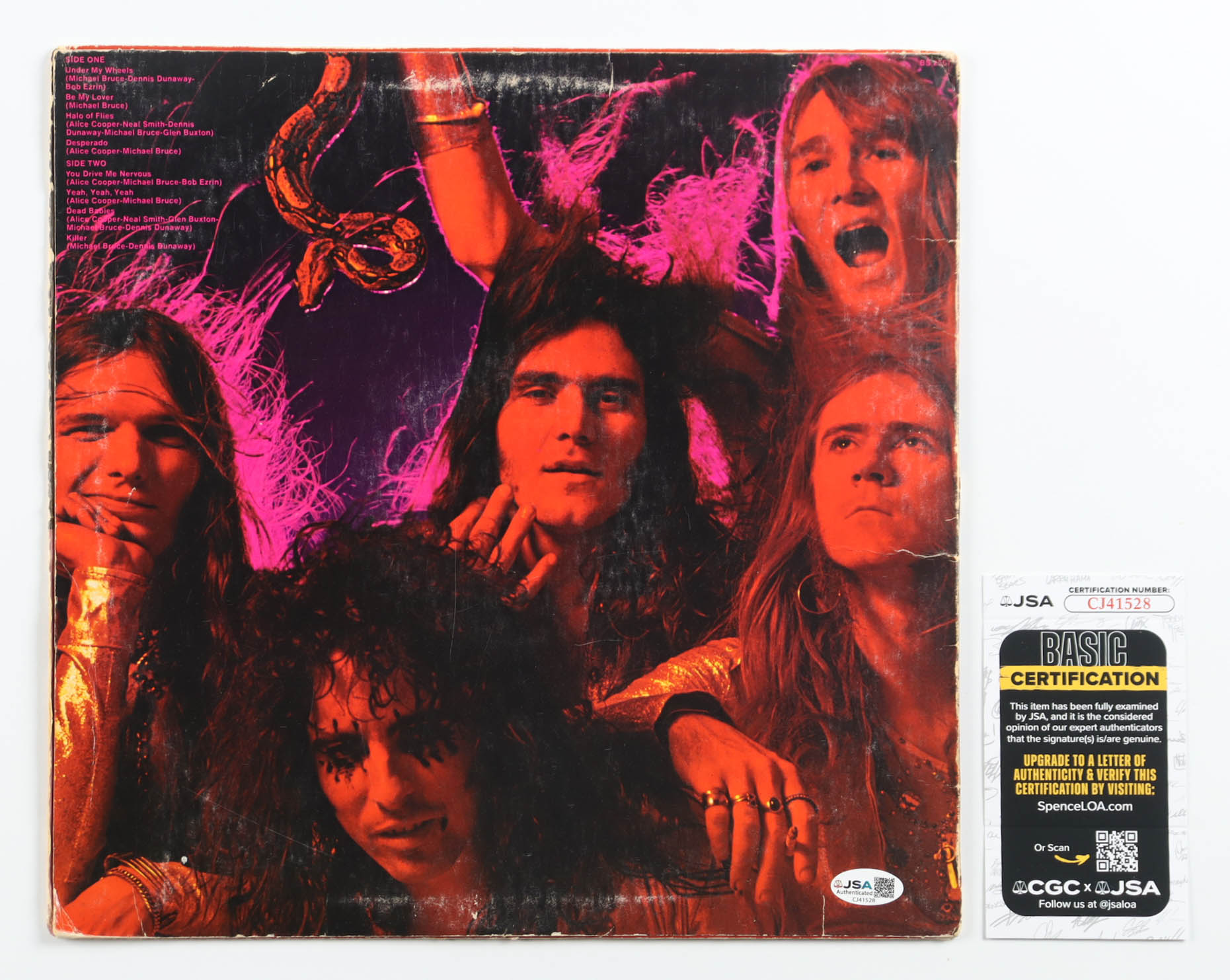 Alice Cooper Signed "Killer" Vinyl Record Album (JSA) at PristineAuction.com Alice Cooper Signed "Killer" Vinyl Record Album (JSA) at PristineAuction.com