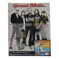Great White | 11x14 Photo Signed by (4) with Mark Kendall, Audie Desbrow (JSA) at PristineAuction.com