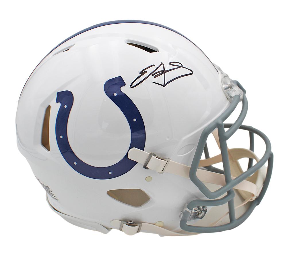 Edgerrin James Signed Colts Full-Size Authentic On-Field Speed Helmet (Radtke) at PristineAuction.com Edgerrin James Signed Colts Full-Size Authentic On-Field Speed Helmet (Radtke) at PristineAuction.com