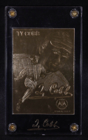 Ty Cobb "The Georgia Peach" 1996 Gold Performance 22KT Gold Card with Display Case at PristineAuction.com