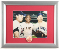 Baseball American League All Stars Custom Framed Photo Display with 1955 Pin at PristineAuction.com