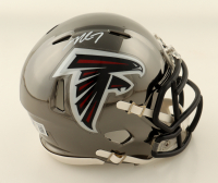Michael Vick Signed Falcons Tide Chrome Alternate Speed Mini Helmet (Beckett) at PristineAuction.com