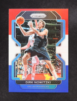 Dirk Nowitzki 2021-22 Panini Prizm Red White & Blue #289 at PristineAuction.com