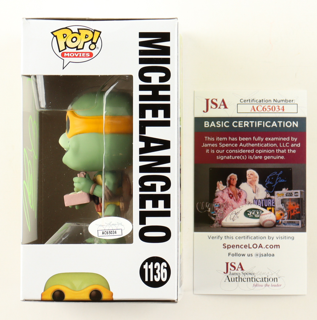 Vanilla Ice Signed "Teenage Mutant Ninja Turtles" #1136 Michelangelo Funko Pop! Vinyl Figure (JSA) at PristineAuction.com Vanilla Ice Signed "Teenage Mutant Ninja Turtles" #1136 Michelangelo Funko Pop! Vinyl Figure (JSA) at PristineAuction.com