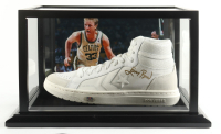 Larry Bird Signed Converse All Star White Leather Basketball Shoe with Display Case (PSA) at PristineAuction.com