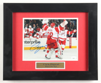 Chris Osgood Signed Red Wings Custom Framed Photo Display (JSA) at PristineAuction.com
