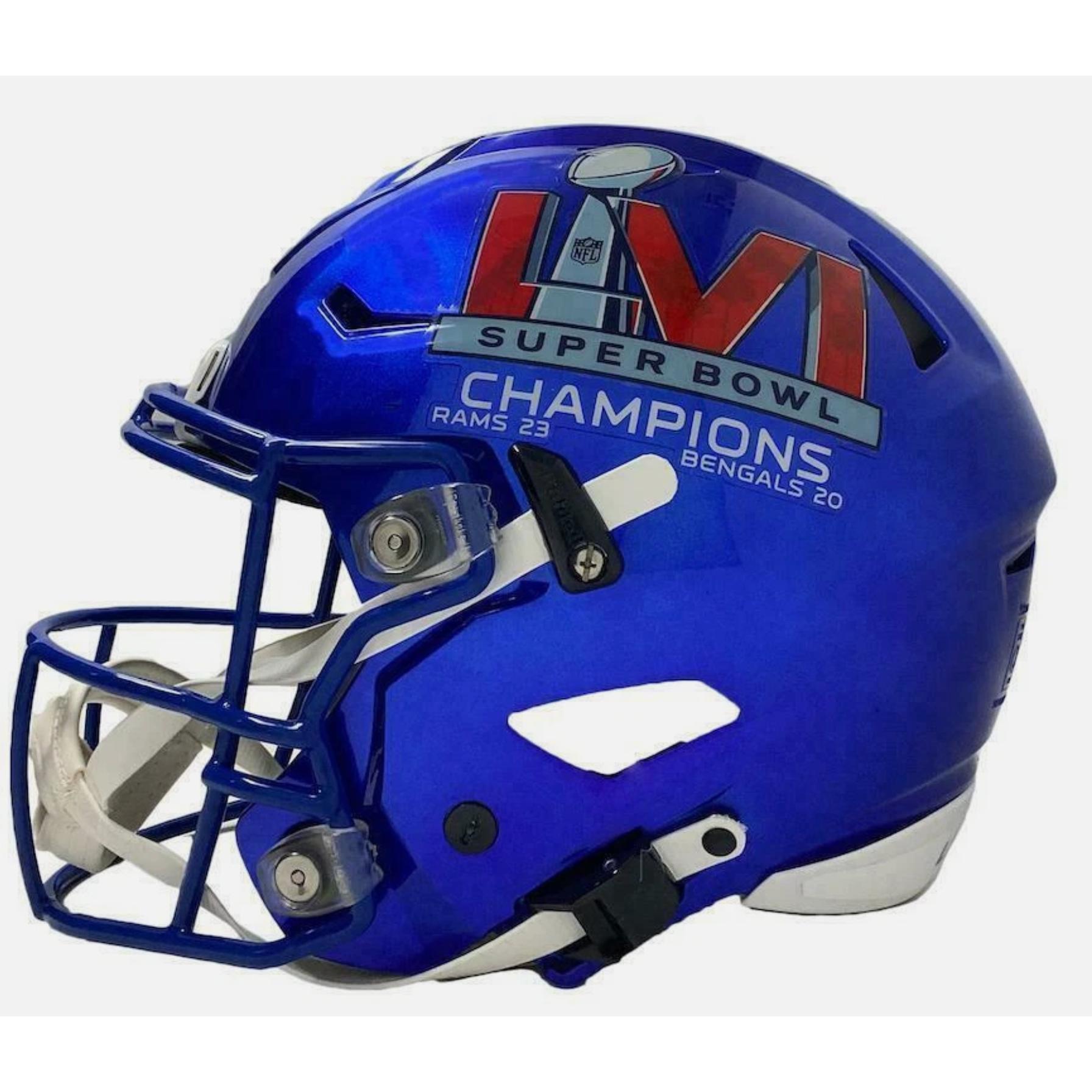 Cooper Kupp Signed Rams / Super Bowl LVI Champions Full-Size Authentic On-Field Speedflex Helmet Inscribed "SB LVI MVP" (Fanatics) at PristineAuction.com Cooper Kupp Signed Rams / Super Bowl LVI Champions Full-Size Authentic On-Field Speedflex Helmet Inscribed "SB LVI MVP" (Fanatics) at PristineAuction.com