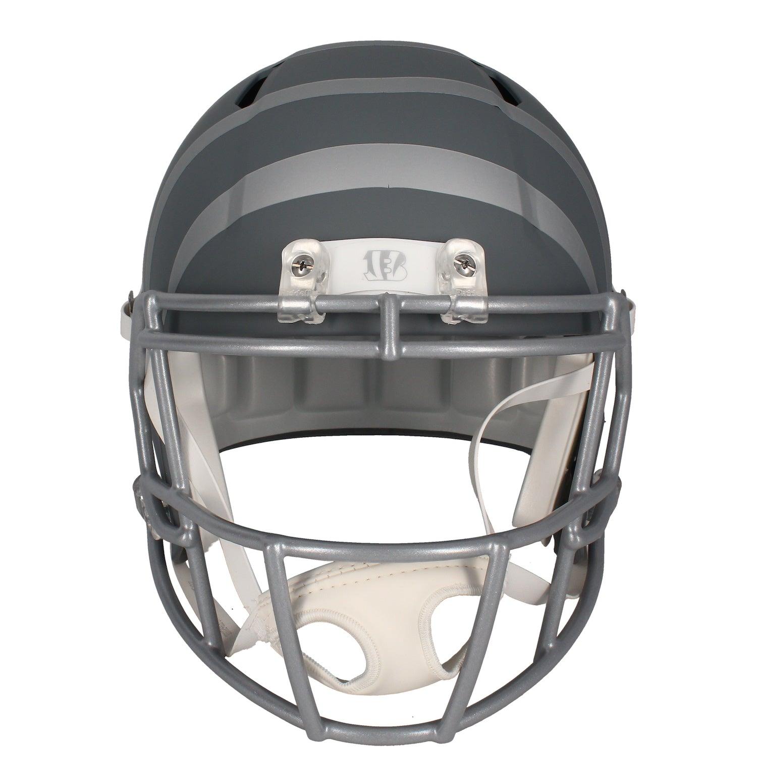 Ja'Marr Chase Signed Bengals Full-Size Slate Alternate Speed Helmet (Beckett) at PristineAuction.com Ja'Marr Chase Signed Bengals Full-Size Slate Alternate Speed Helmet (Beckett) at PristineAuction.com