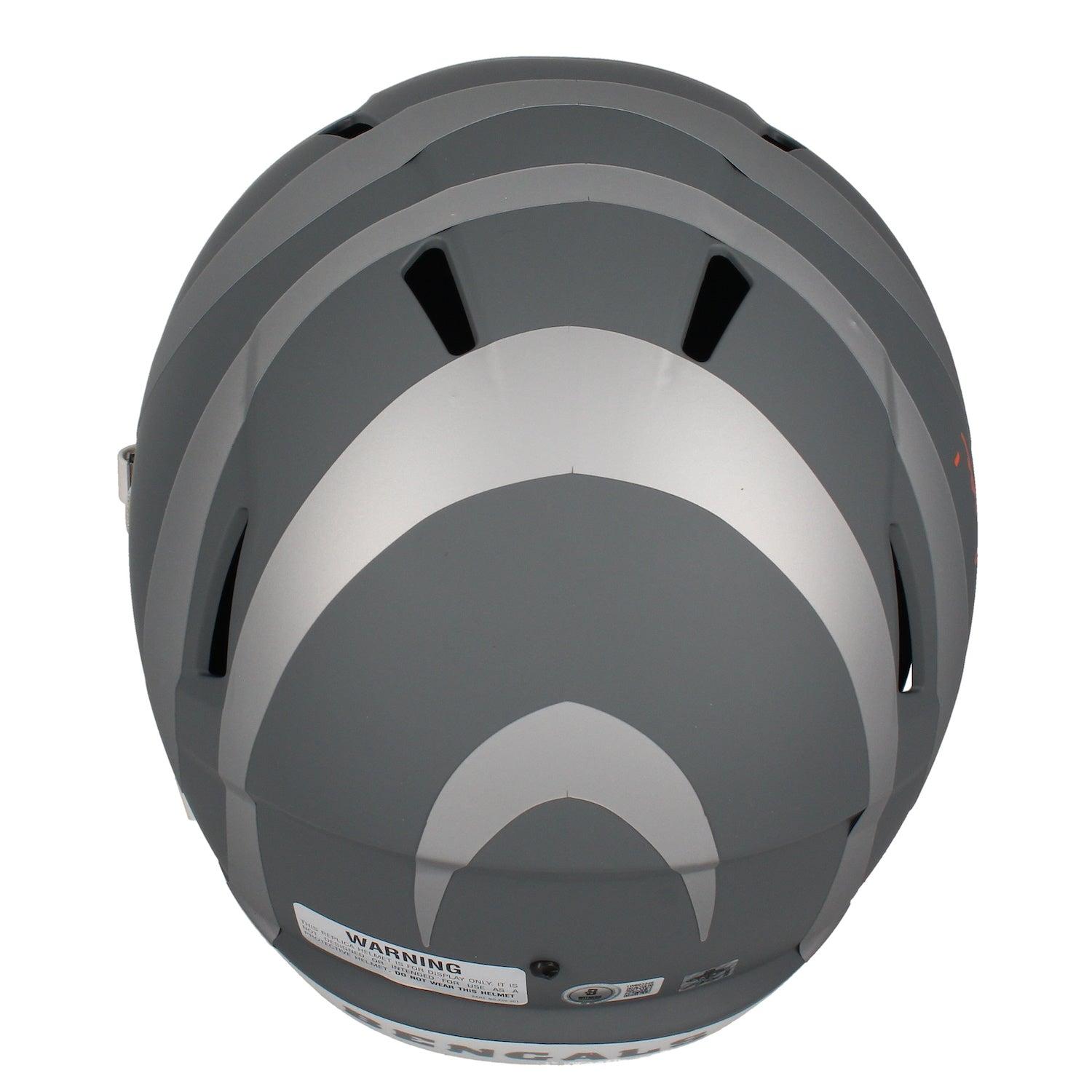 Ja'Marr Chase Signed Bengals Full-Size Slate Alternate Speed Helmet (Beckett) at PristineAuction.com Ja'Marr Chase Signed Bengals Full-Size Slate Alternate Speed Helmet (Beckett) at PristineAuction.com