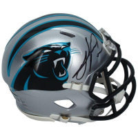 Julius Peppers Signed Panthers Speed Mini Helmet (Beckett) at PristineAuction.com