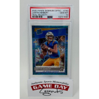 Justin Herbert 2020 Donruss Optic Teal Velocity #153 RR RC (PSA 10) at PristineAuction.com