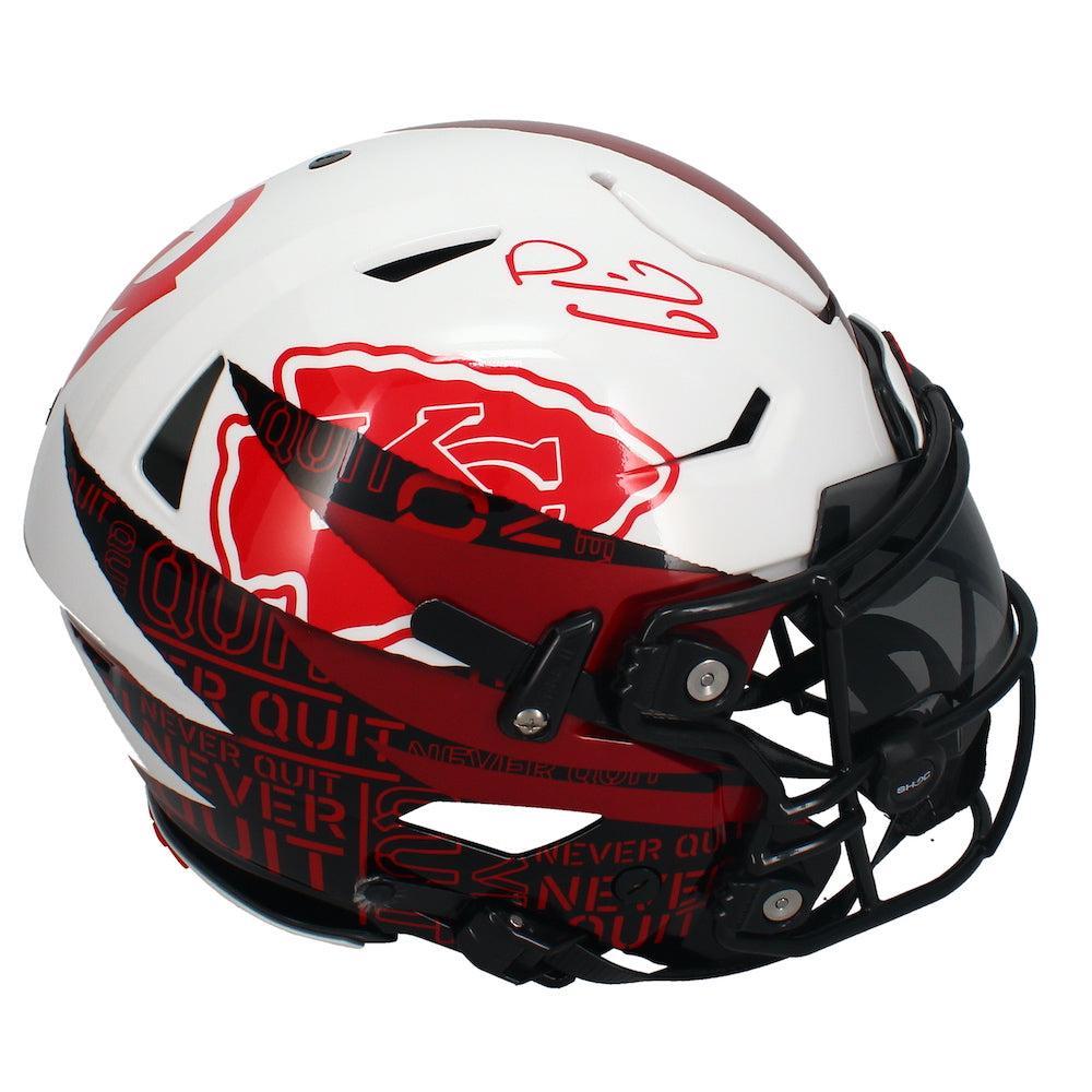 Patrick Mahomes II Signed Chiefs Full-Size Authentic On-Field SpeedFlex Helmet (Beckett) at PristineAuction.com Patrick Mahomes II Signed Chiefs Full-Size Authentic On-Field SpeedFlex Helmet (Beckett) at PristineAuction.com